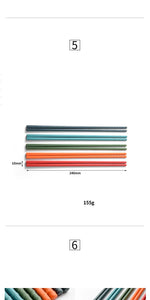 Non-slip 5Pairs Silicone Chopsticks Set Japanese Chopsticks Noodle Sushi Food Chop Stick Kitchen Tableware Set Gift Dinnerware