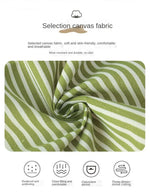 Linen Striped Apron Household Sleeveless Hanging Neck Adjustable Elasticity Kitchen Cooking Gardening Japanese Style Apron New