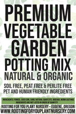 Premium Vegetable Garden Potting Mix - General Purpose For Vegetable Garden Plants