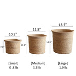 Natural Cylinder Storage and Planter Basket